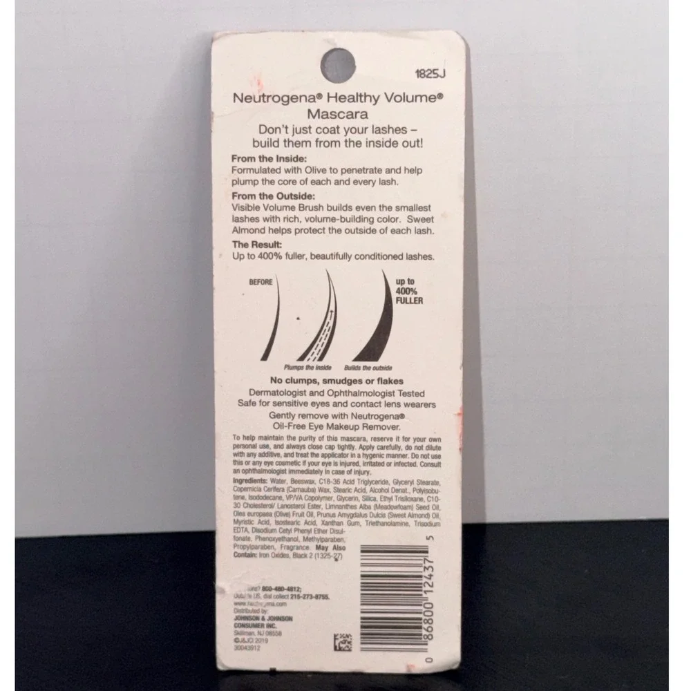 Neutrogena Healthy Volume Mascara Black 02 Volumizing Olive Oil 0.21oz NIP
